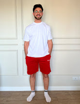 Printed Melton Set Red